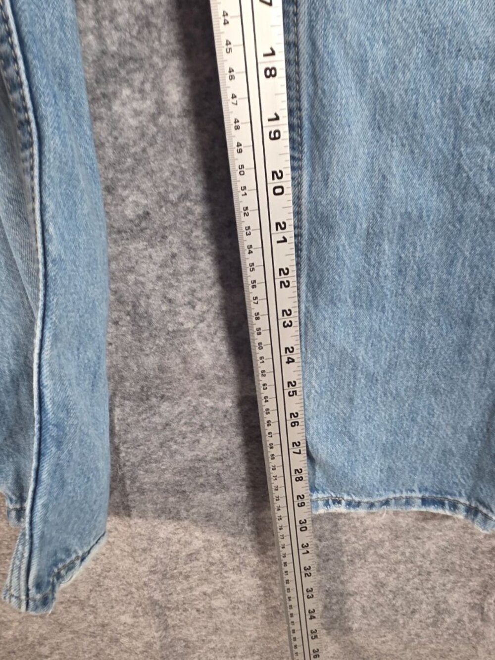 Levi’s Low Pro Straight Jeans Light Wash ’90s Vintage Y2K Casual Denim Size 25 - Picture 6 of 11